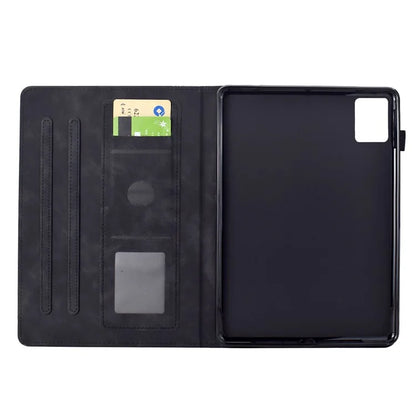 For Lenovo Tab M11 / Xiaoxin Pad 11 2024 Case Cats Imprinted PU Leather Card Slots Tablet Cover