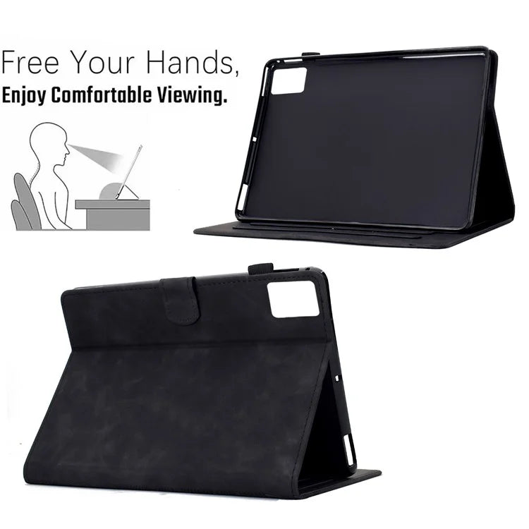 For Lenovo Tab M11 / Xiaoxin Pad 11 2024 Case Cats Imprinted PU Leather Card Slots Tablet Cover