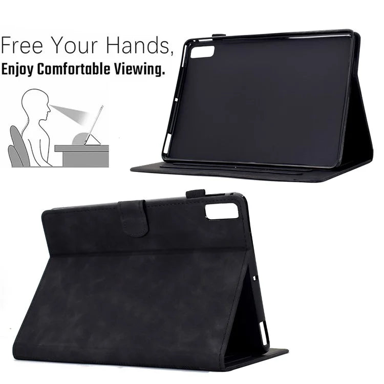 For Lenovo Tab M9 TB-310FU Case Cats Imprinted PU Leather Card Slots Tablet Cover