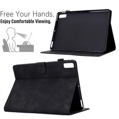 For Lenovo Tab M9 TB-310FU Case Cats Imprinted PU Leather Card Slots Tablet Cover