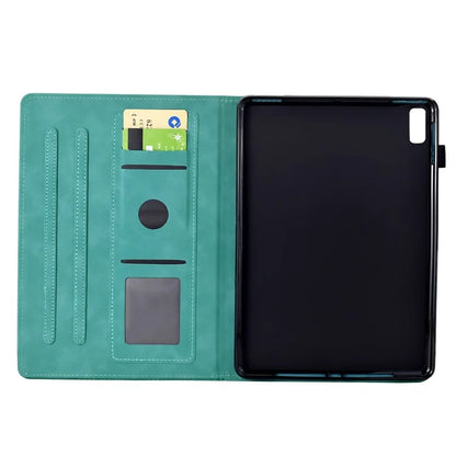 For Lenovo Tab M9 TB-310FU Case Cats Imprinted PU Leather Card Slots Tablet Cover