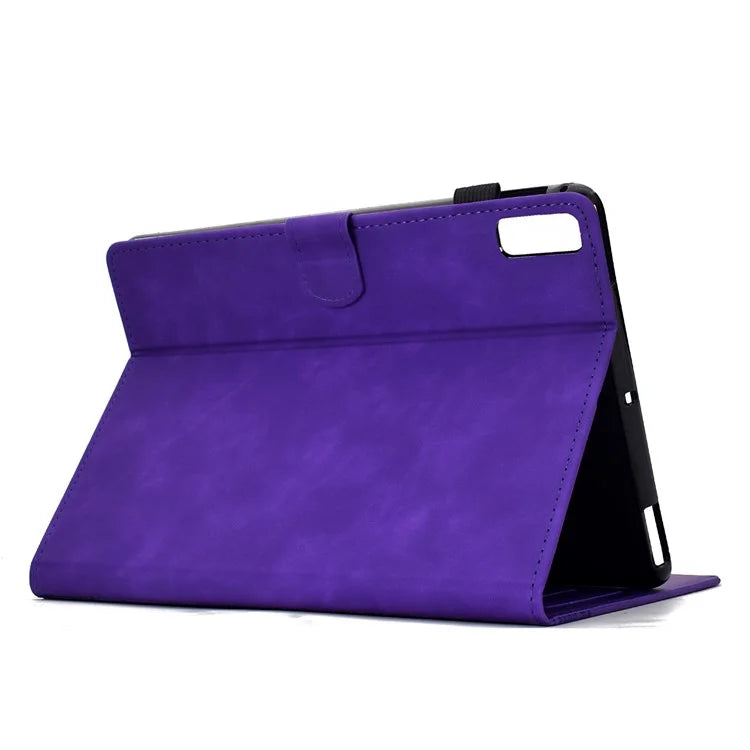 For Lenovo Tab M9 TB-310FU Case Cats Imprinted PU Leather Card Slots Tablet Cover