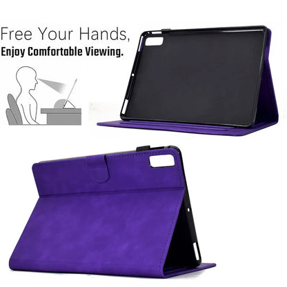 For Lenovo Tab M9 TB-310FU Case Cats Imprinted PU Leather Card Slots Tablet Cover