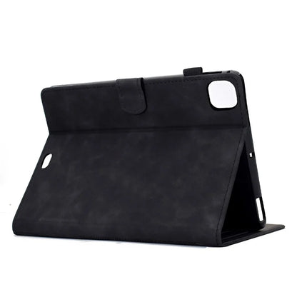 For iPad Pro 11 (2024) Case Cats Imprinted PU Leather Card Slots Tablet Cover