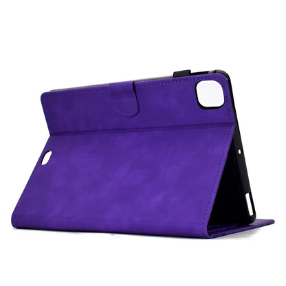 For iPad Pro 11 (2024) Case Cats Imprinted PU Leather Card Slots Tablet Cover