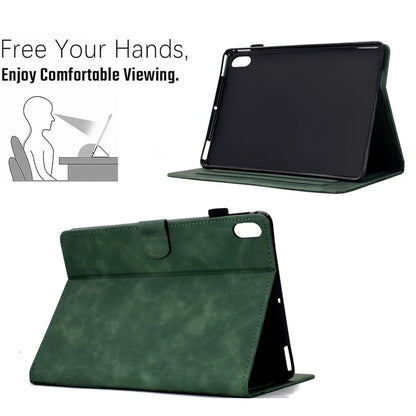 For iPad 10.9 (2022) Case Cats Imprinted PU Leather Card Slots Tablet Cover