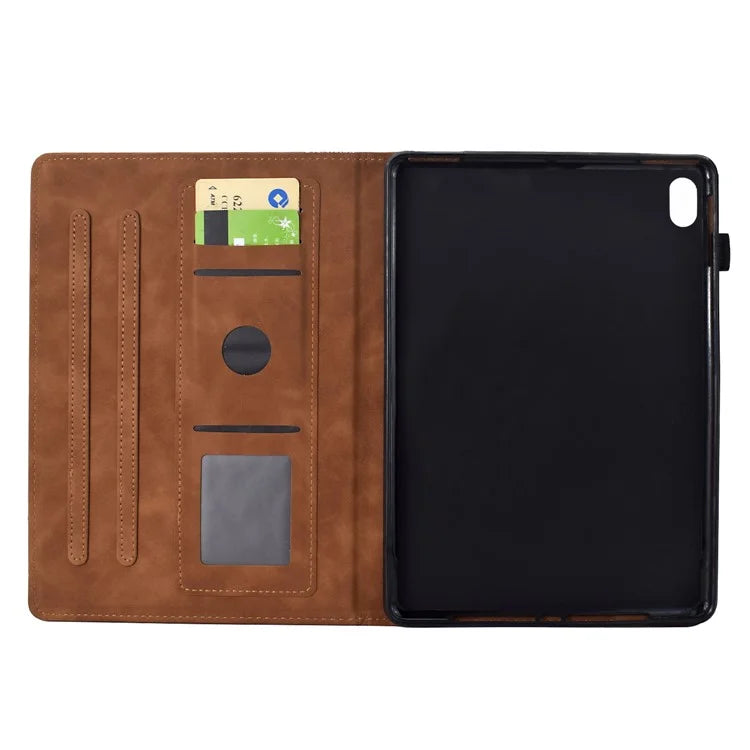 For iPad 10.9 (2022) Case Cats Imprinted PU Leather Card Slots Tablet Cover
