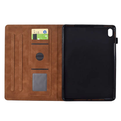 For iPad 10.9 (2022) Case Cats Imprinted PU Leather Card Slots Tablet Cover