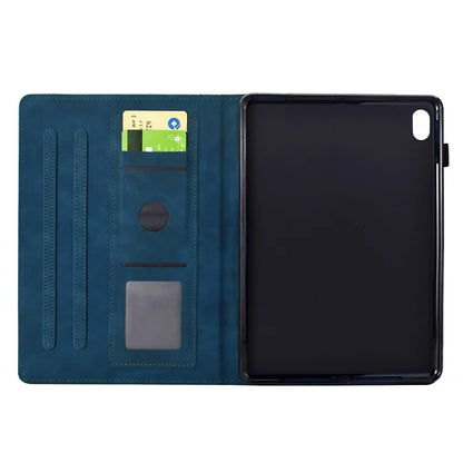 For iPad 10.9 (2022) Case Cats Imprinted PU Leather Card Slots Tablet Cover
