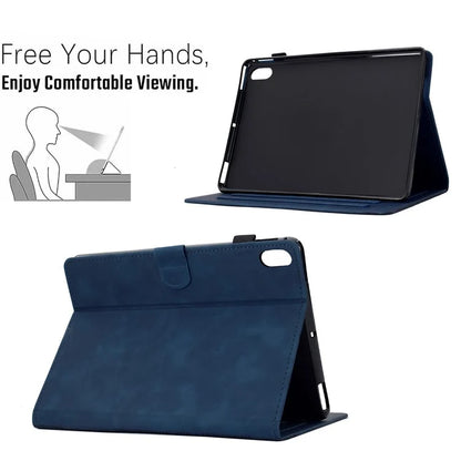 For iPad 10.9 (2022) Case Cats Imprinted PU Leather Card Slots Tablet Cover