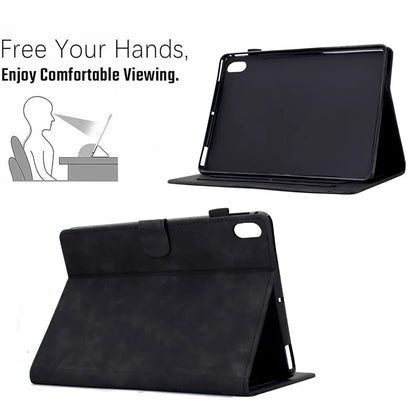 For iPad 10.9 (2022) Case Cats Imprinted PU Leather Card Slots Tablet Cover