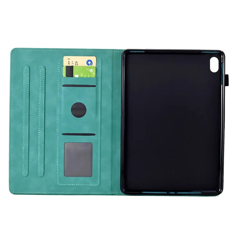 For iPad 10.9 (2022) Case Cats Imprinted PU Leather Card Slots Tablet Cover