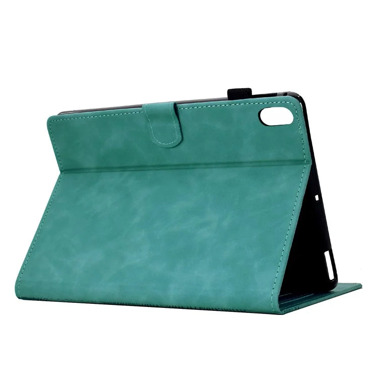 For iPad 10.9 (2022) Case Cats Imprinted PU Leather Card Slots Tablet Cover