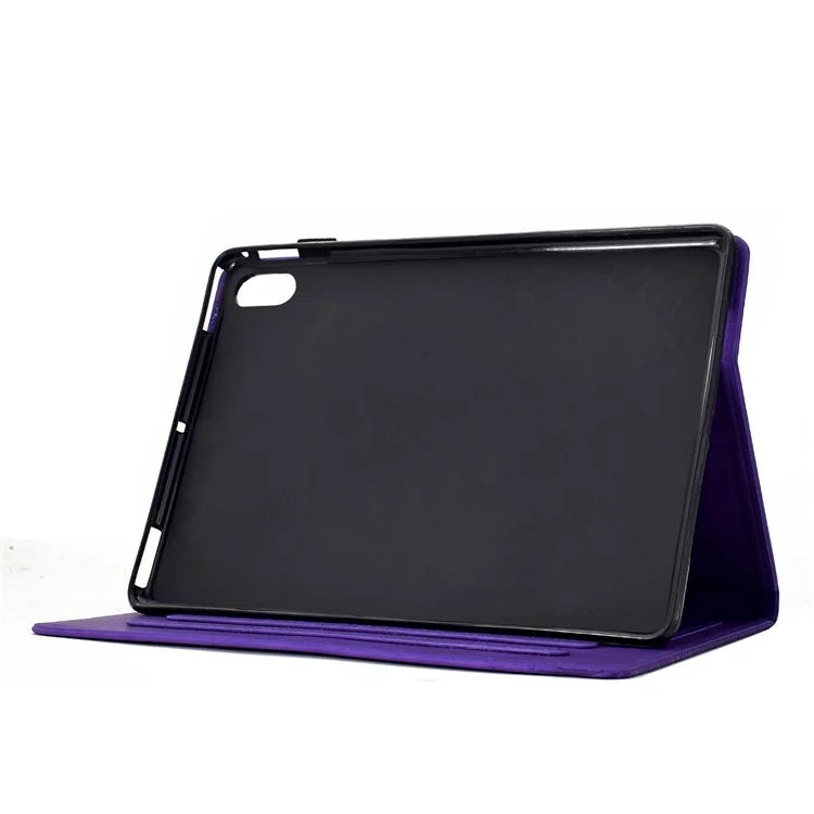For iPad 10.9 (2022) Case Cats Imprinted PU Leather Card Slots Tablet Cover