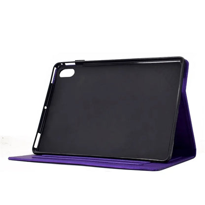 For iPad 10.9 (2022) Case Cats Imprinted PU Leather Card Slots Tablet Cover