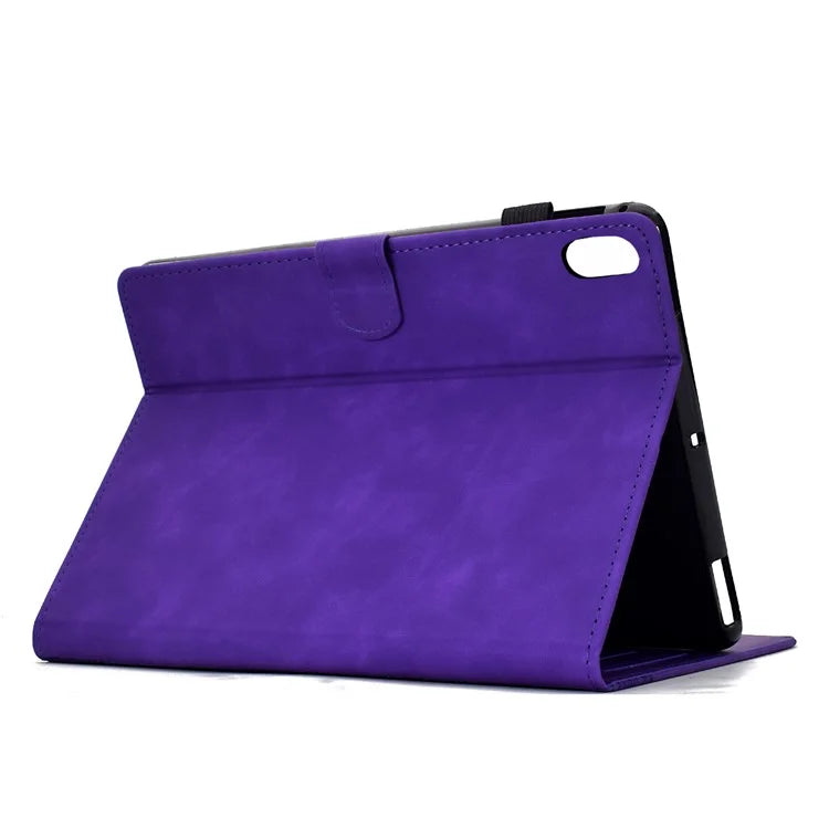 For iPad 10.9 (2022) Case Cats Imprinted PU Leather Card Slots Tablet Cover