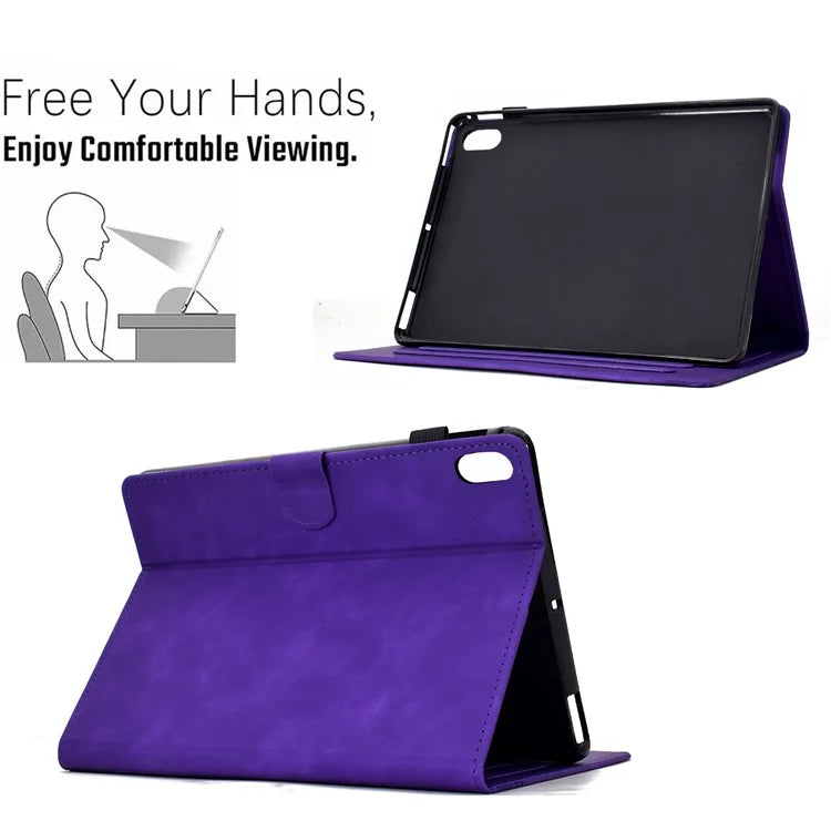 For iPad 10.9 (2022) Case Cats Imprinted PU Leather Card Slots Tablet Cover