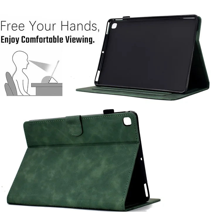 For iPad 10.2 (2020) / (2019) Case Cats Imprinted PU Leather Card Slots Tablet Cover