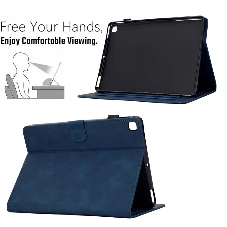 For iPad 10.2 (2020) / (2019) Case Cats Imprinted PU Leather Card Slots Tablet Cover