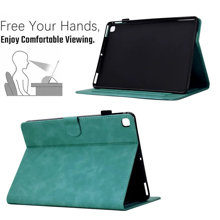 For iPad 10.2 (2020) / (2019) Case Cats Imprinted PU Leather Card Slots Tablet Cover