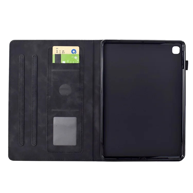 For iPad 10.2 (2020) / (2019) Case Cats Imprinted PU Leather Card Slots Tablet Cover