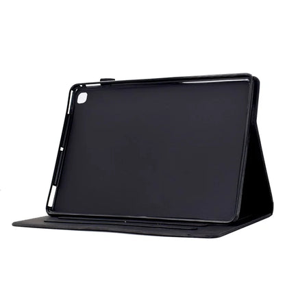 For iPad 10.2 (2020) / (2019) Case Cats Imprinted PU Leather Card Slots Tablet Cover