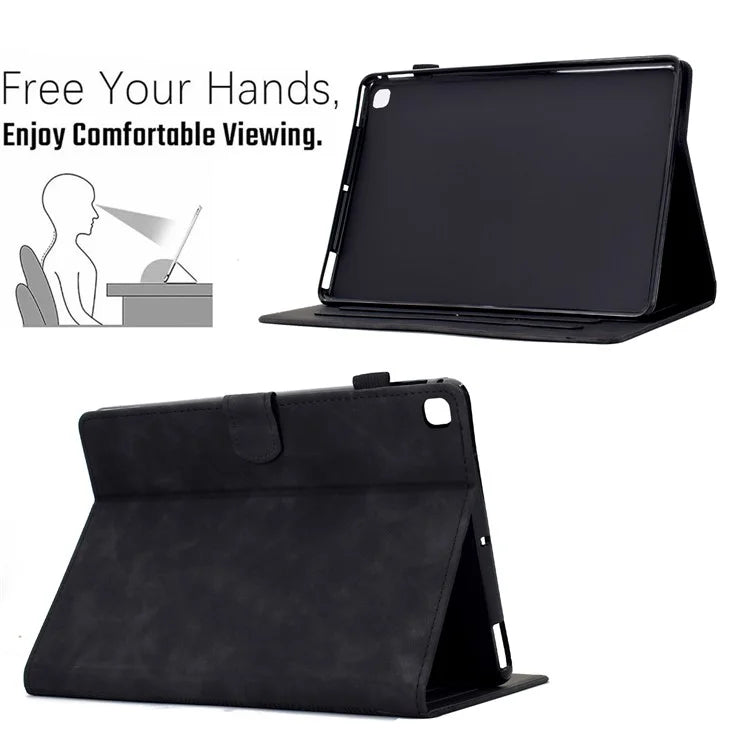For iPad 10.2 (2020) / (2019) Case Cats Imprinted PU Leather Card Slots Tablet Cover