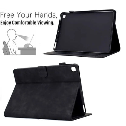For iPad 10.2 (2020) / (2019) Case Cats Imprinted PU Leather Card Slots Tablet Cover