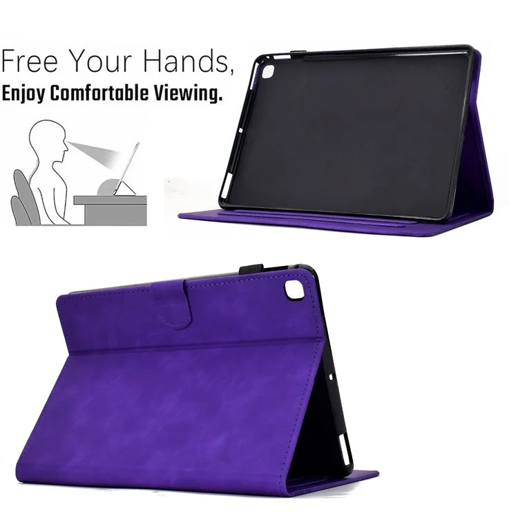 For iPad 10.2 (2020) / (2019) Case Cats Imprinted PU Leather Card Slots Tablet Cover