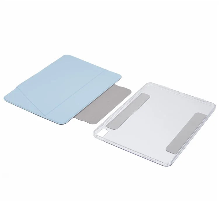 For iPad Air (2022) / (2020) Case Multiple Viewing Stand PU Leather Detachable Tablet Cover