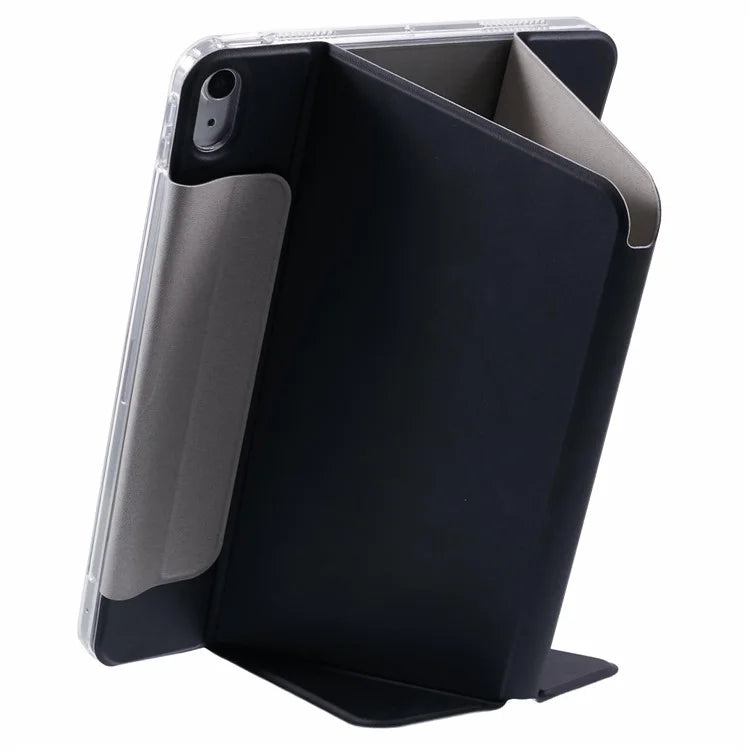 For iPad Air (2022) / (2020) Case Multiple Viewing Stand PU Leather Detachable Tablet Cover