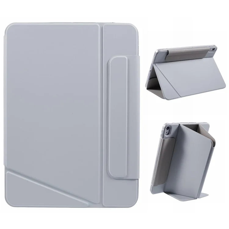 For iPad Air (2022) / (2020) Case Multiple Viewing Stand PU Leather Detachable Tablet Cover