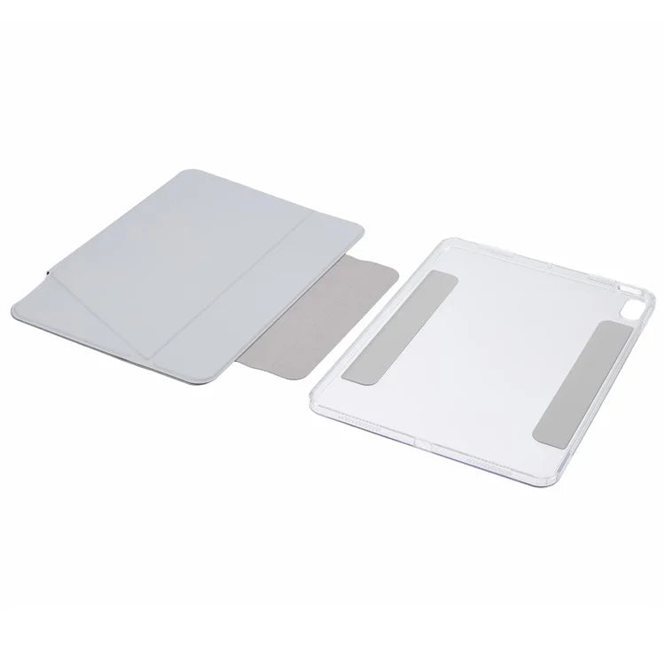 For iPad Air (2022) / (2020) Case Multiple Viewing Stand PU Leather Detachable Tablet Cover