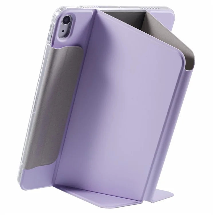 For iPad Air (2022) / (2020) Case Multiple Viewing Stand PU Leather Detachable Tablet Cover
