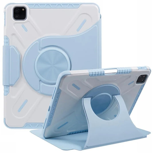 For iPad Pro 11 (2022) / (2021) / (2020) / (2018) / iPad Air (2022) / (2020) Case Detachable PU Leather Rotating Stand Protective Cover