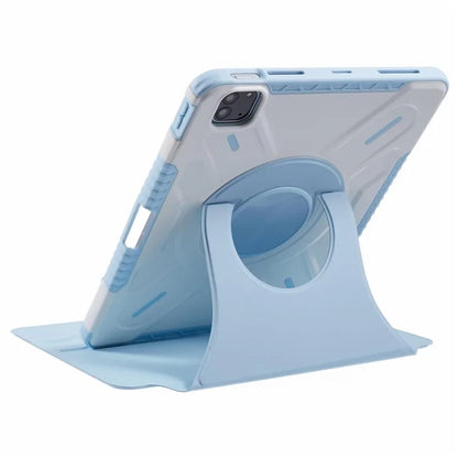 For iPad Pro 11 (2022) / (2021) / (2020) / (2018) / iPad Air (2022) / (2020) Case Detachable PU Leather Rotating Stand Protective Cover