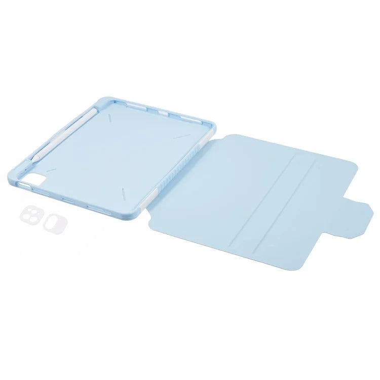 For iPad Pro 11 (2022) / (2021) / (2020) / (2018) / iPad Air (2022) / (2020) Case Detachable PU Leather Rotating Stand Protective Cover