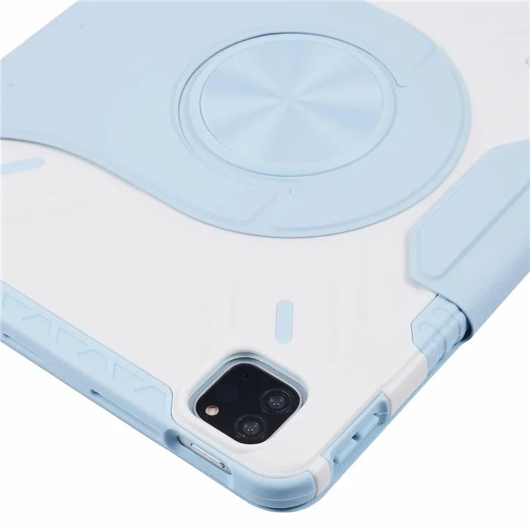 For iPad Pro 11 (2022) / (2021) / (2020) / (2018) / iPad Air (2022) / (2020) Case Detachable PU Leather Rotating Stand Protective Cover
