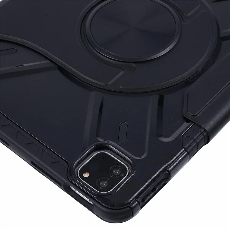 For iPad Pro 11 (2022) / (2021) / (2020) / (2018) / iPad Air (2022) / (2020) Case Detachable PU Leather Rotating Stand Protective Cover