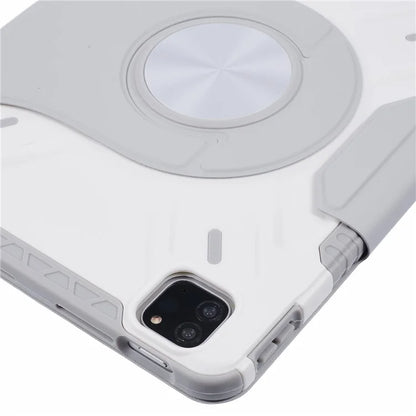 For iPad Pro 11 (2022) / (2021) / (2020) / (2018) / iPad Air (2022) / (2020) Case Detachable PU Leather Rotating Stand Protective Cover