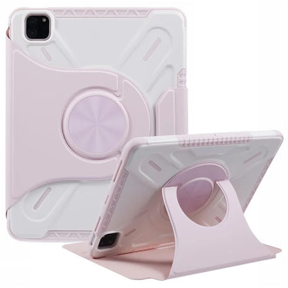 For iPad Pro 11 (2022) / (2021) / (2020) / (2018) / iPad Air (2022) / (2020) Case Detachable PU Leather Rotating Stand Protective Cover
