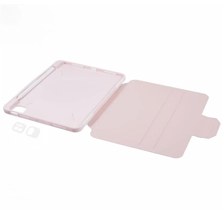 For iPad Pro 11 (2022) / (2021) / (2020) / (2018) / iPad Air (2022) / (2020) Case Detachable PU Leather Rotating Stand Protective Cover