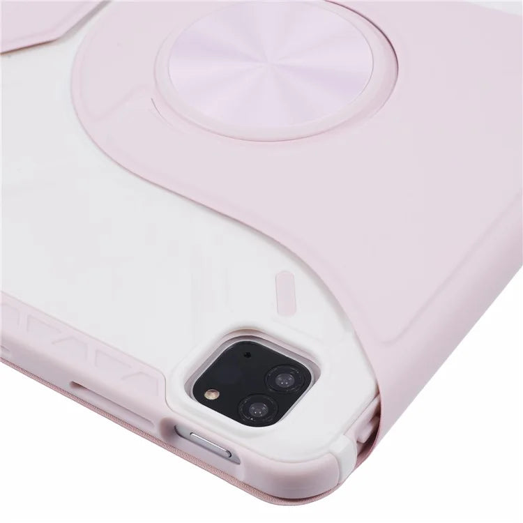For iPad Pro 11 (2022) / (2021) / (2020) / (2018) / iPad Air (2022) / (2020) Case Detachable PU Leather Rotating Stand Protective Cover