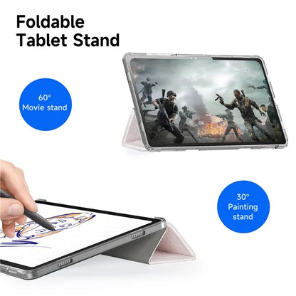 DUX DUCIS Unid Series For Samsung Galaxy Tab A9+ Case Auto Wake / Sleep TPU+PC+Leather Clear Tablet Cover