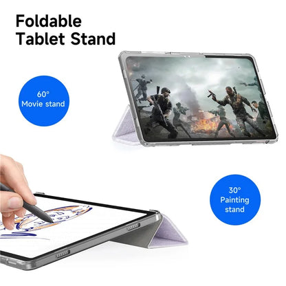 DUX DUCIS Unid Series For Samsung Galaxy Tab A9+ Case Auto Wake / Sleep TPU+PC+Leather Clear Tablet Cover