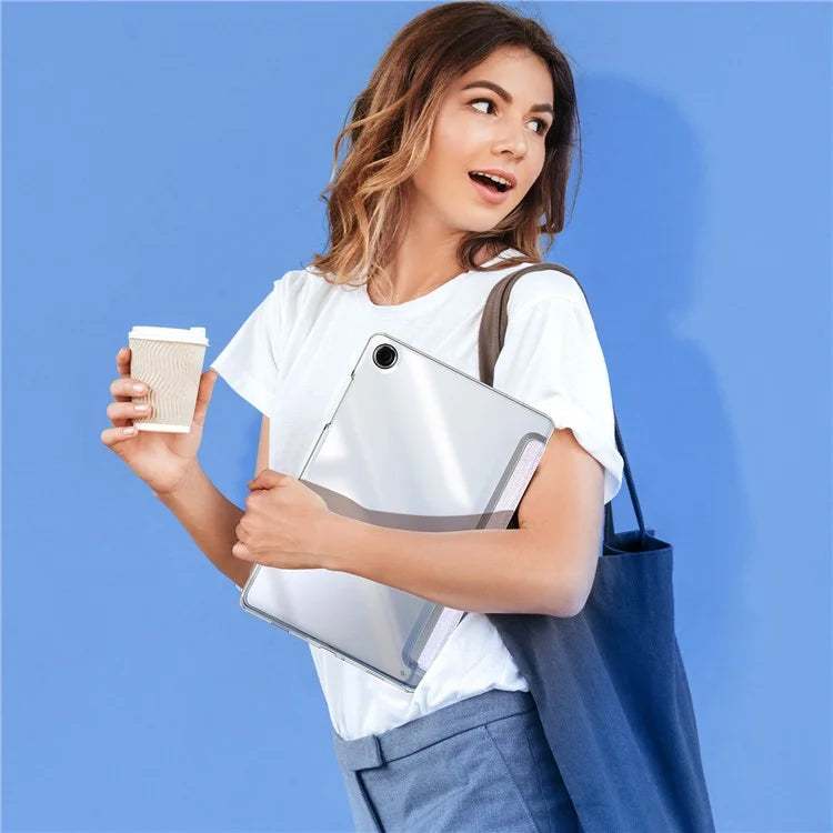 DUX DUCIS Unid Series For Samsung Galaxy Tab A9+ Case Auto Wake / Sleep TPU+PC+Leather Clear Tablet Cover