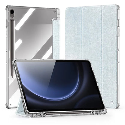 DUX DUCIS Unid Series For Samsung Galaxy Tab S9 FE / S9 Case Auto Wake / Sleep TPU+PC+Leather Clea Ablet Cover