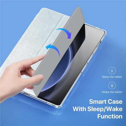 DUX DUCIS Unid Series For Samsung Galaxy Tab S9 FE / S9 Case Auto Wake / Sleep TPU+PC+Leather Clea Ablet Cover