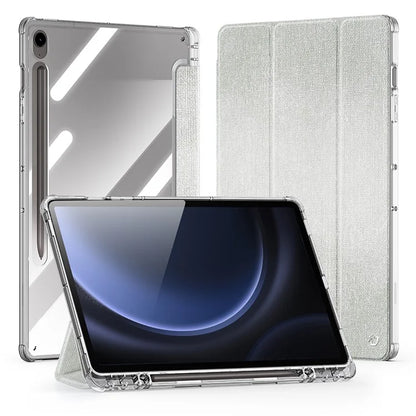 DUX DUCIS Unid Series For Samsung Galaxy Tab S9 FE / S9 Case Auto Wake / Sleep TPU+PC+Leather Clea Ablet Cover