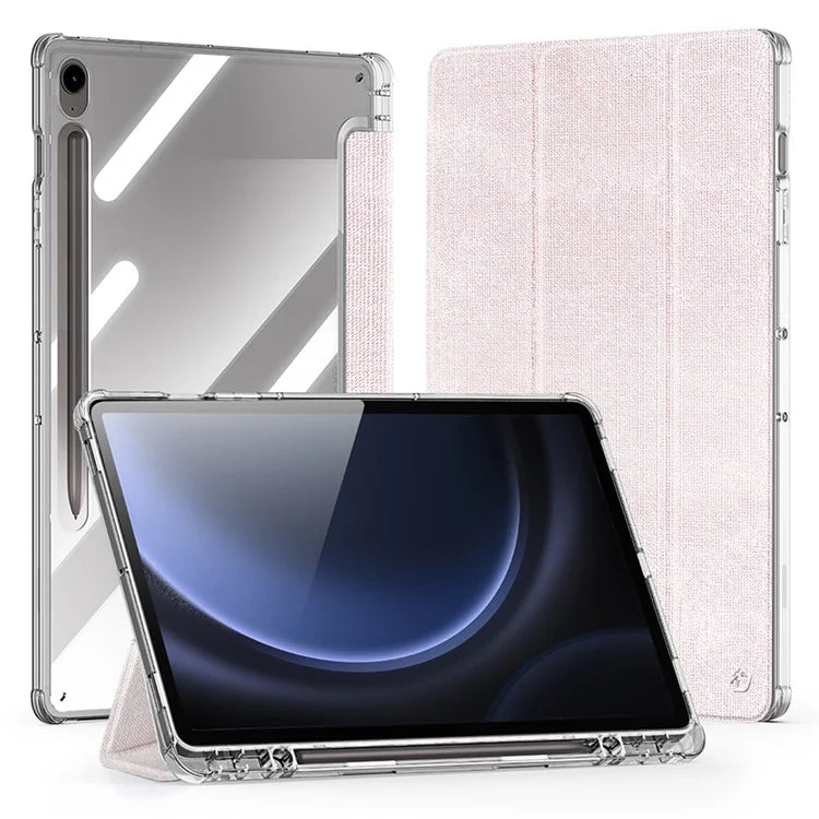 DUX DUCIS Unid Series For Samsung Galaxy Tab S9 FE / S9 Case Auto Wake / Sleep TPU+PC+Leather Clea Ablet Cover